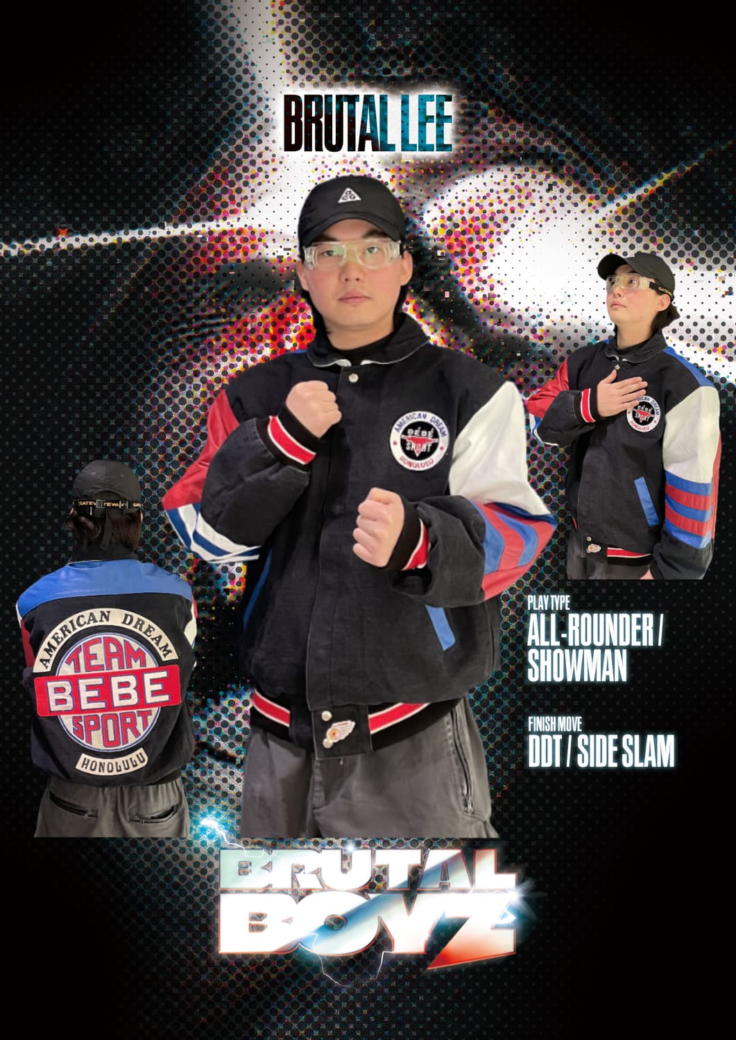 90's Jeff Hamilton 베베 스포츠 레이싱 레더 자켓 M 상품이미지1