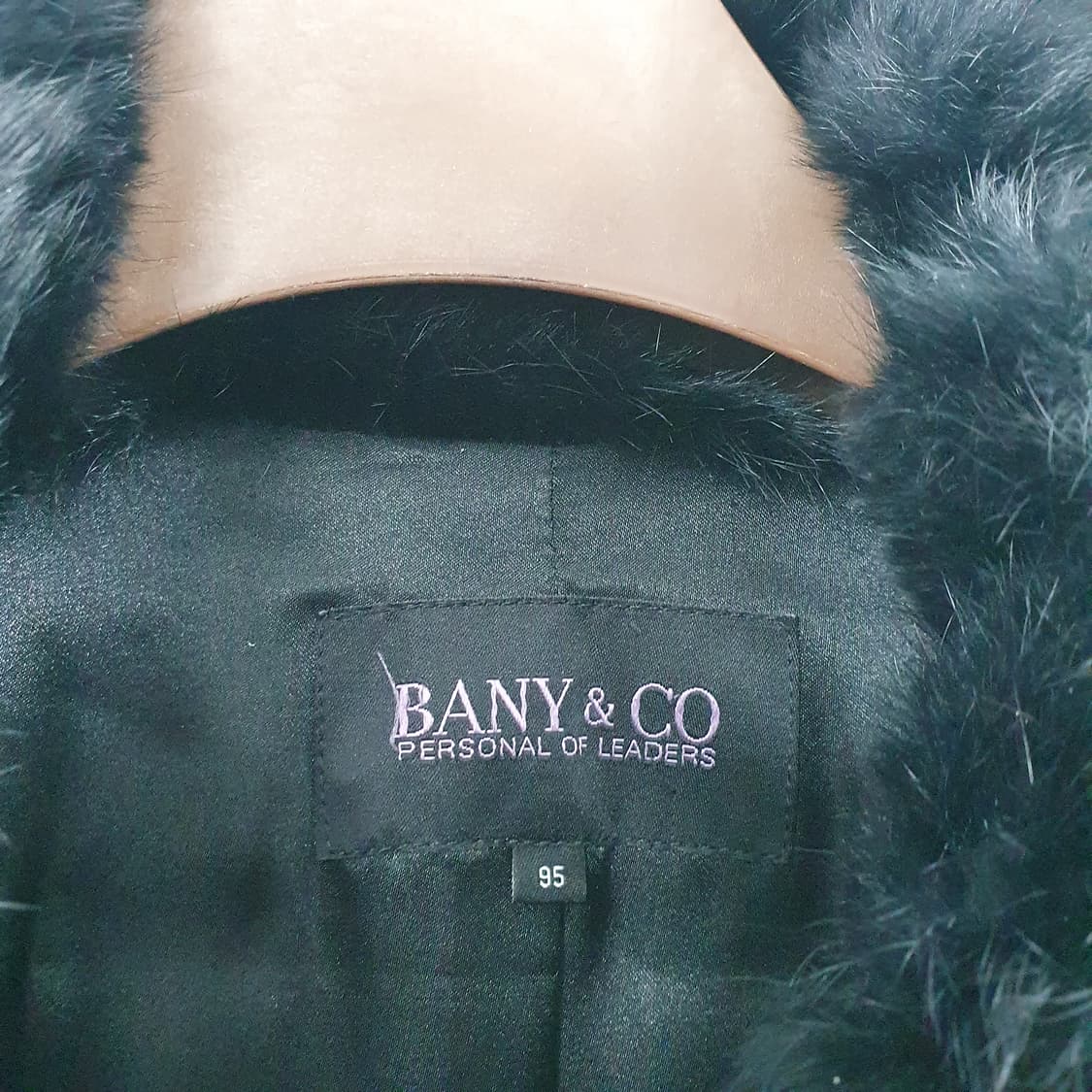 95 BANY&CO 여성 블랙 토끼털100% 고급 숏코트 자켓 상품이미지3