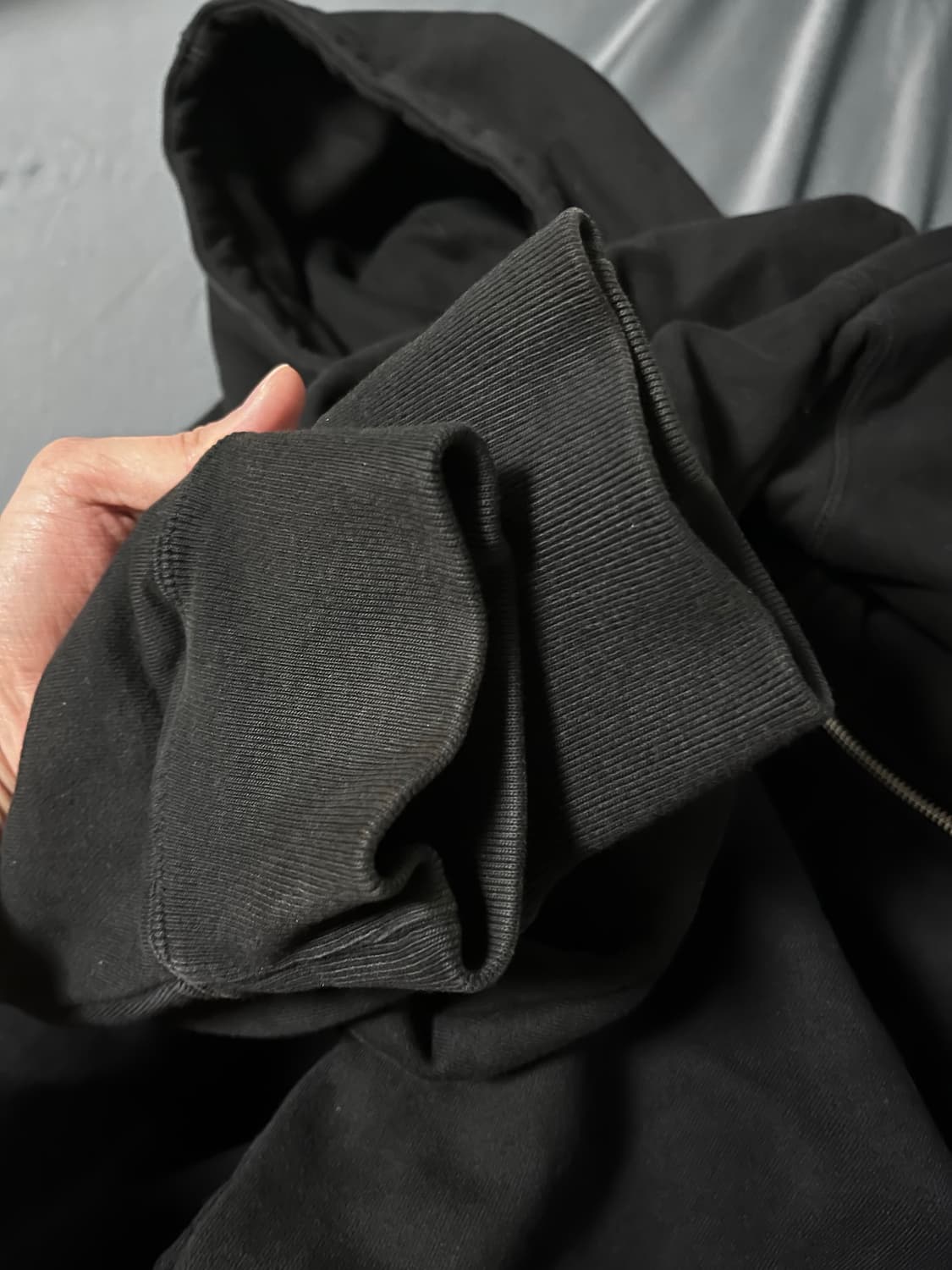 XL 슈프림 스몰 박스로고 후드집업 블랙 상품이미지6