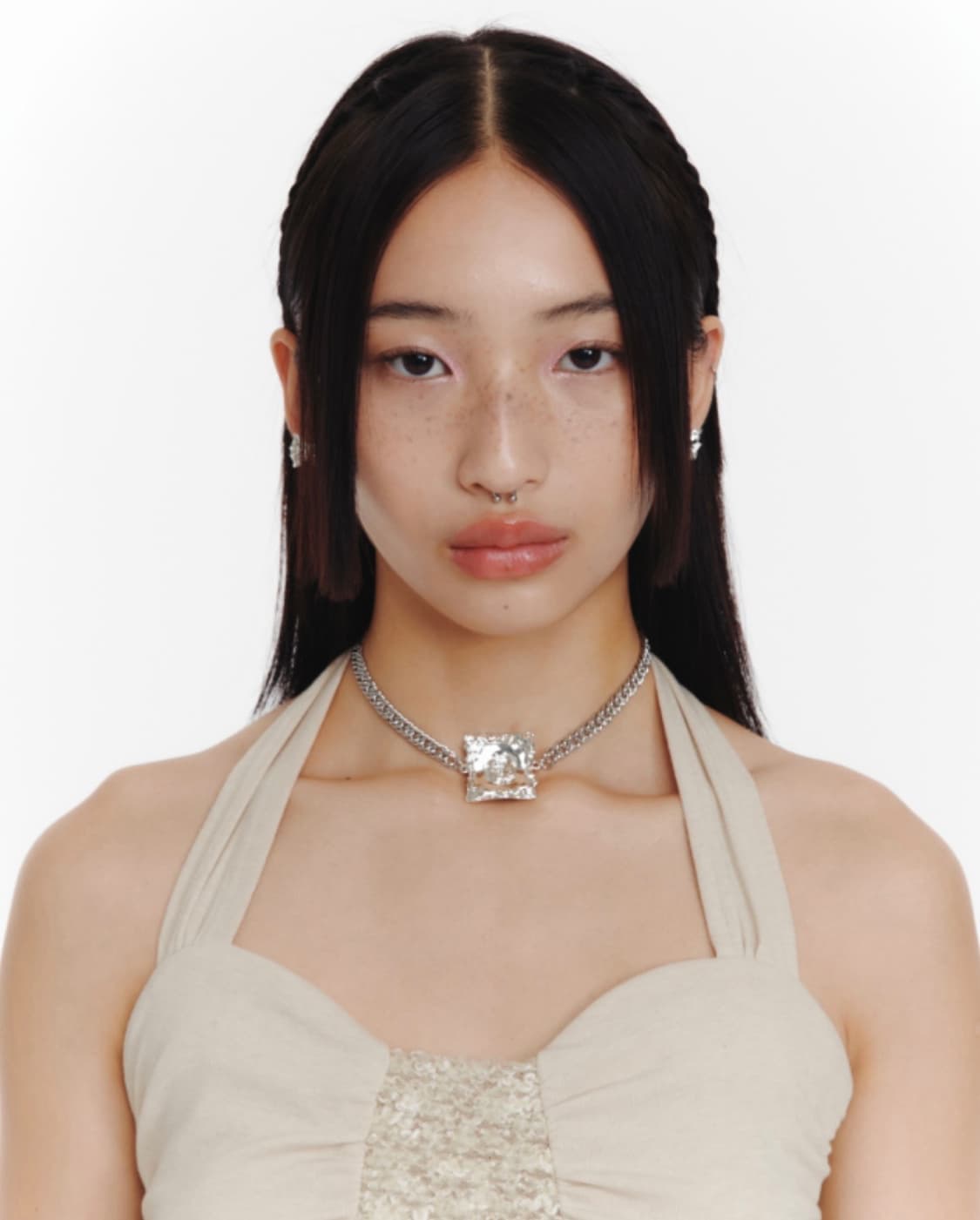 Everybirthday 로즈 셔링 초커 necklace 상품이미지5