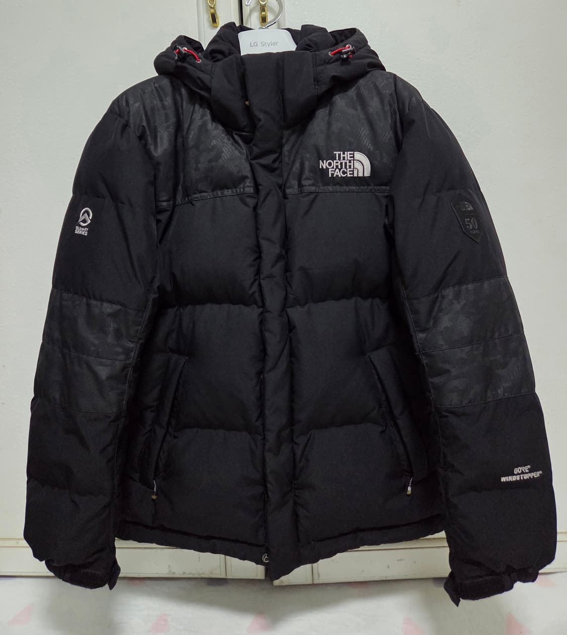 노스페이스/50주년 드라이로프트 고어 윈드스토퍼 구스다운 패딩/M 상품이미지1