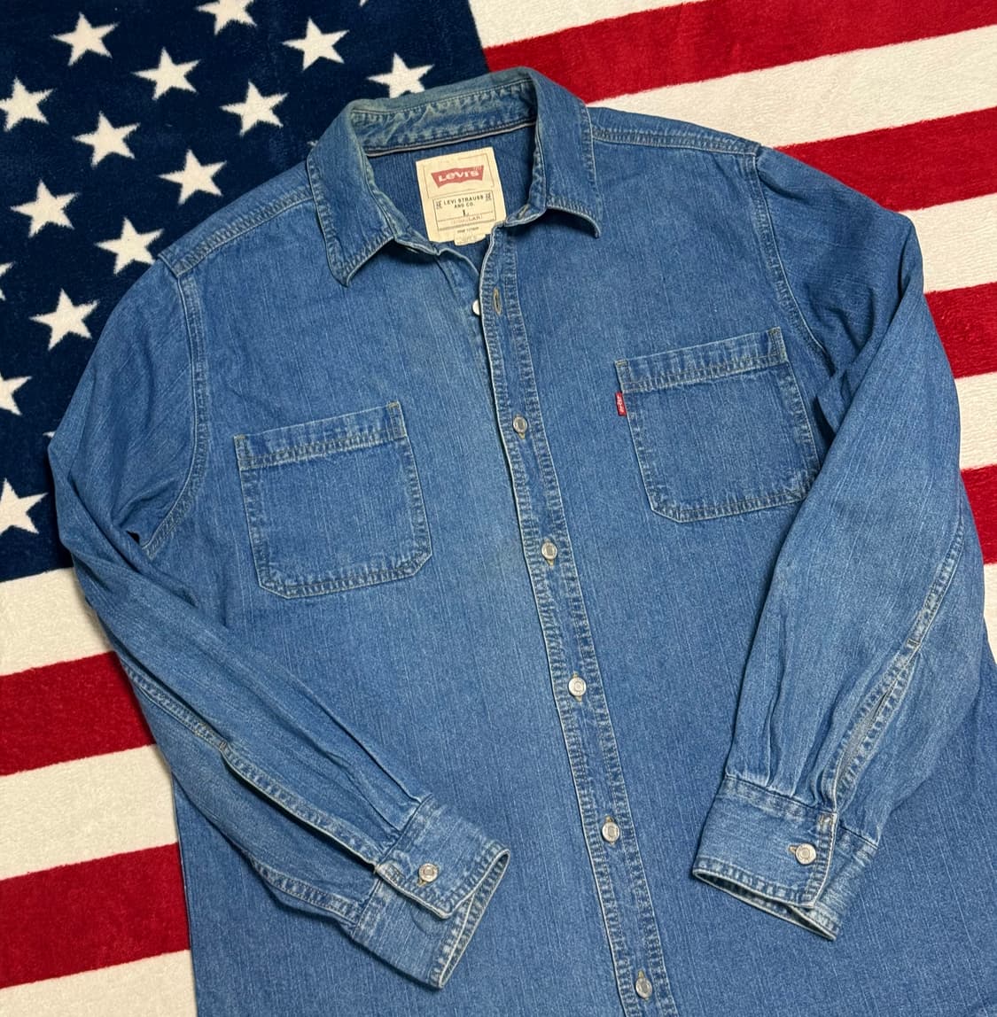 리바이스 빈티지데님셔츠 Levi’s Denim shirt [XL]워크셔츠 상품이미지5