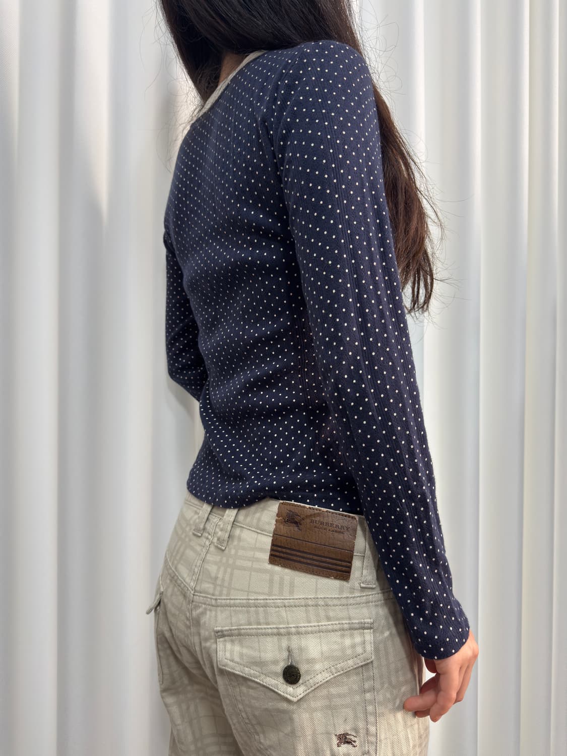 dot slim strap top 상품이미지4