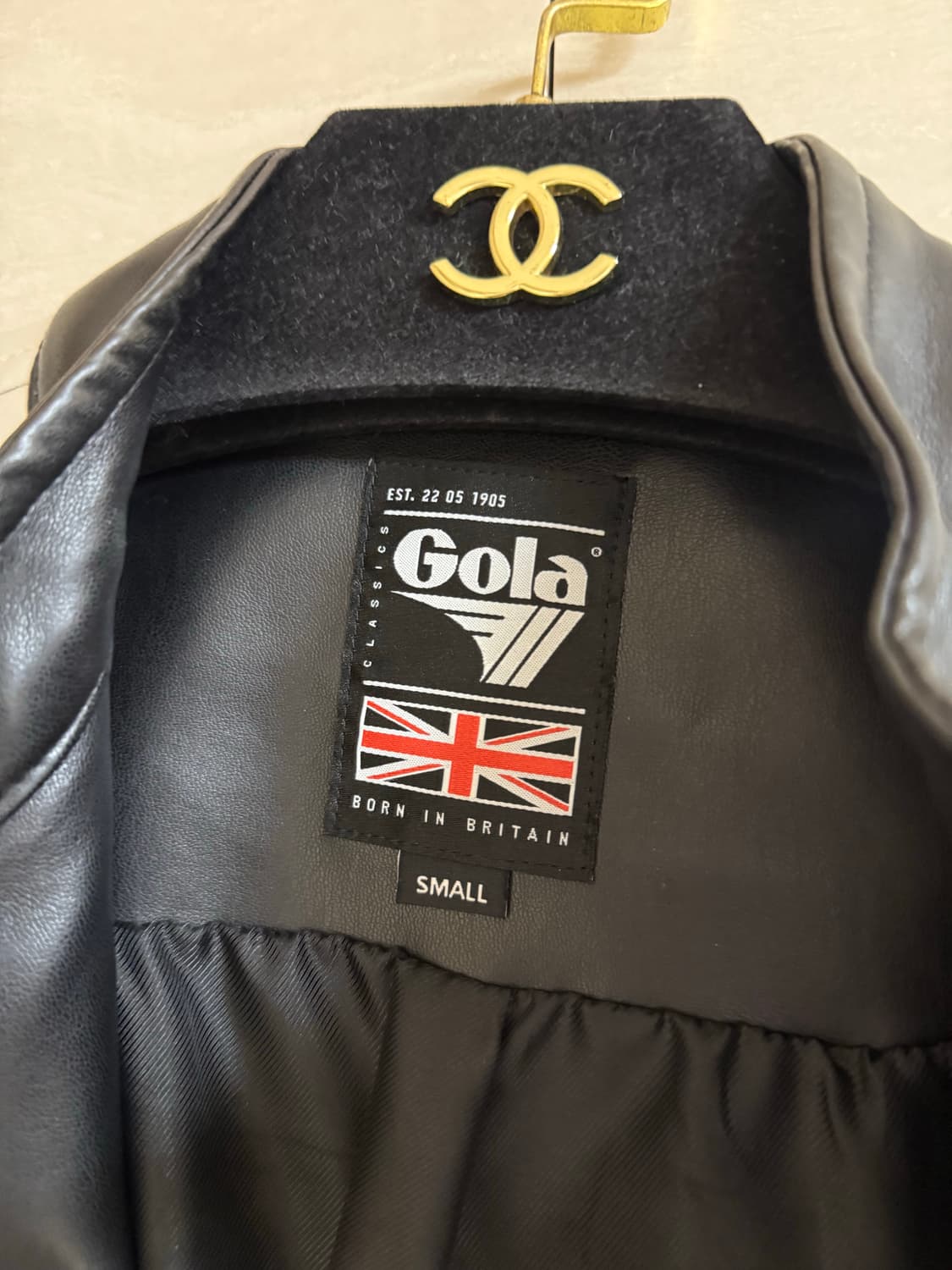 골라 클래식 바이커 레더자켓 S 상품이미지3