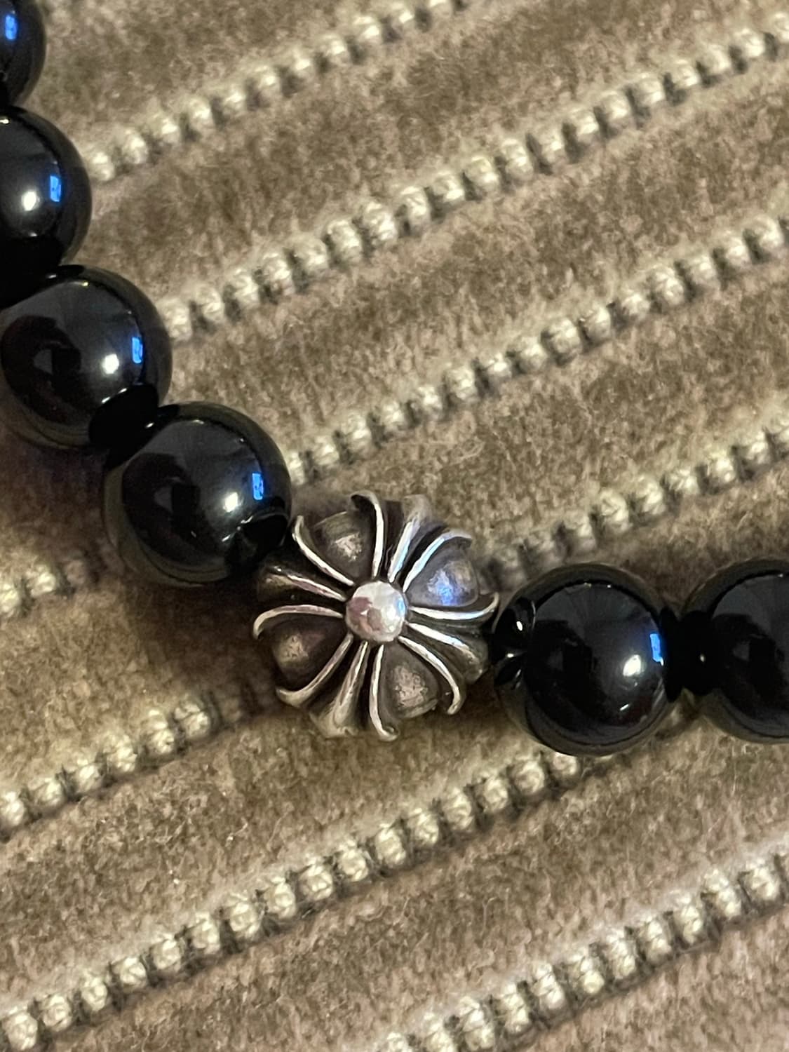 크롬하츠 비즈25 8미리 비즈 팔찌 유럽 홀마크 상품이미지5