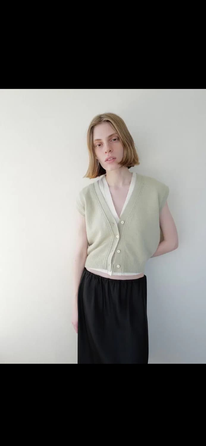 LE17SEPTEMBRE 캐시미어 블렌드 베스트 니트조끼 르917 상품이미지1