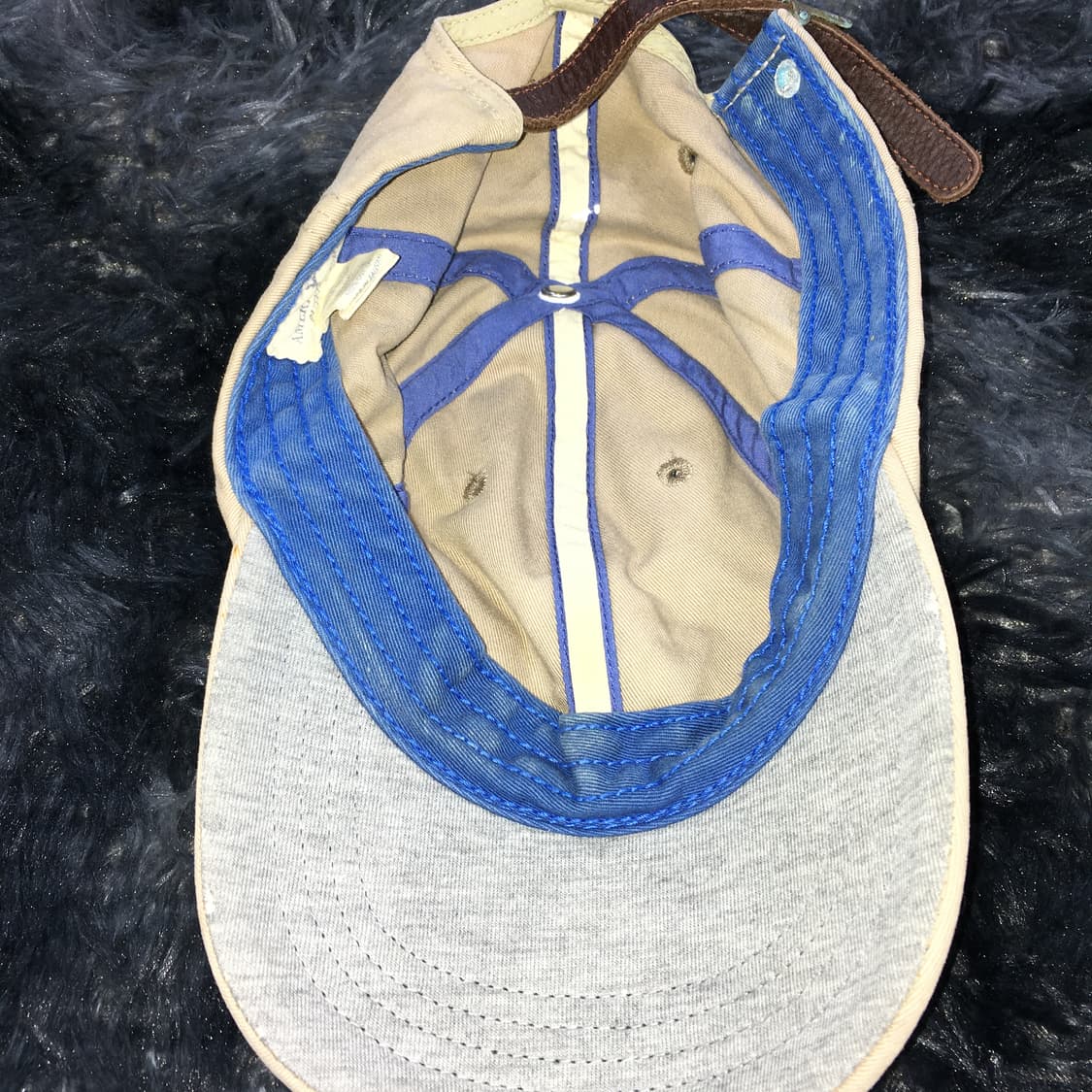 투티/0354 AMERICAN EAGLE 가죽끈 모자 베이지 상품이미지5