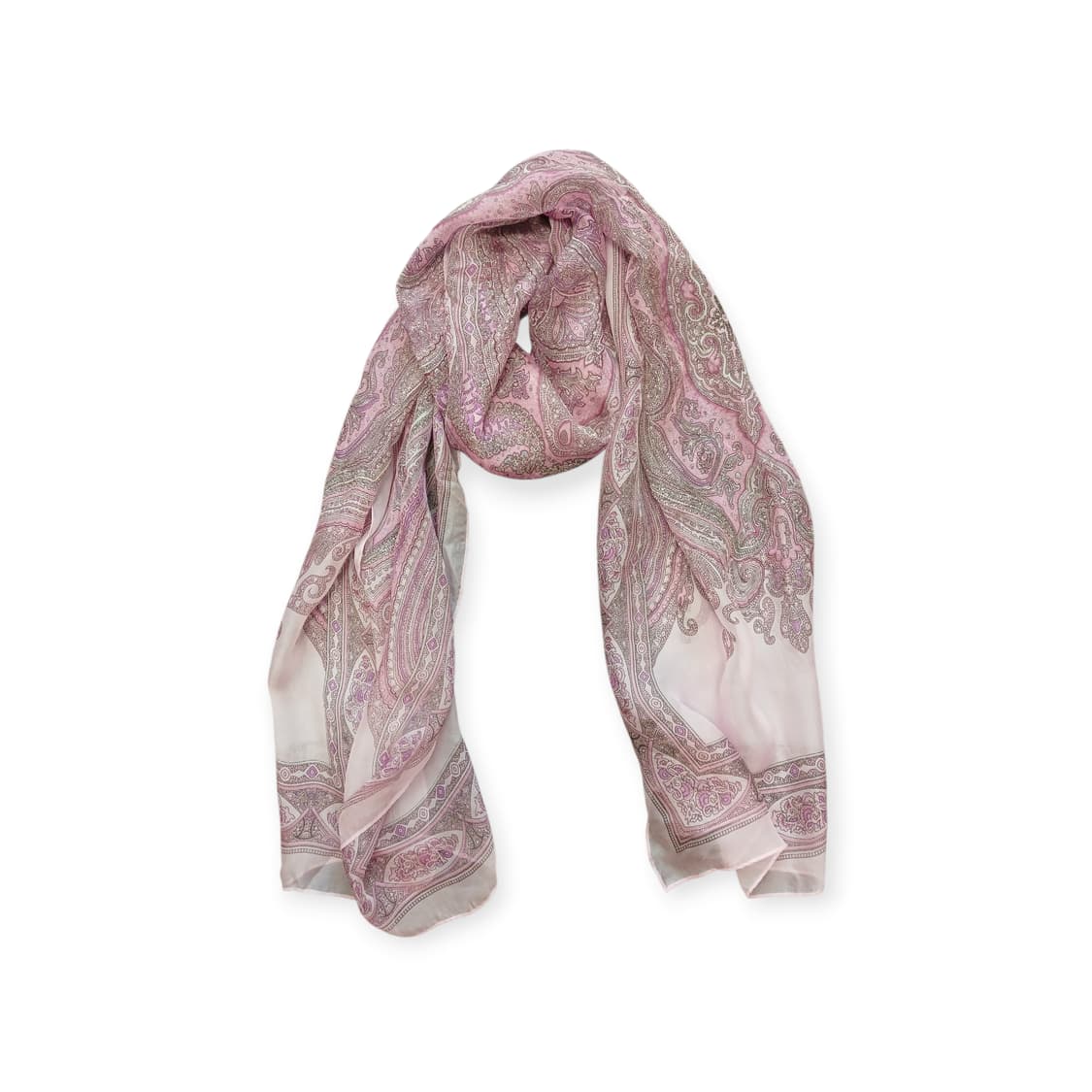 연보라 에스닉 실크스카프 상품이미지1