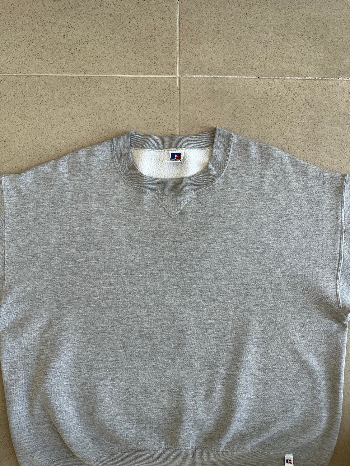 90s 빈티지 러셀 스웻셔츠 그레이 XXL USA 상품이미지4