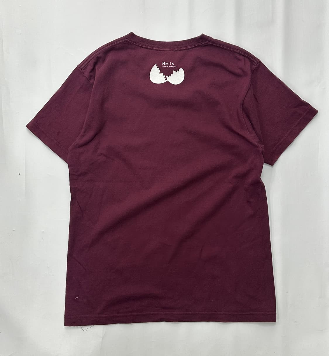 재팬 빈티지 REDBRO 병아리 캐릭터 반팔티셔츠 버건디 브라운  상품이미지3