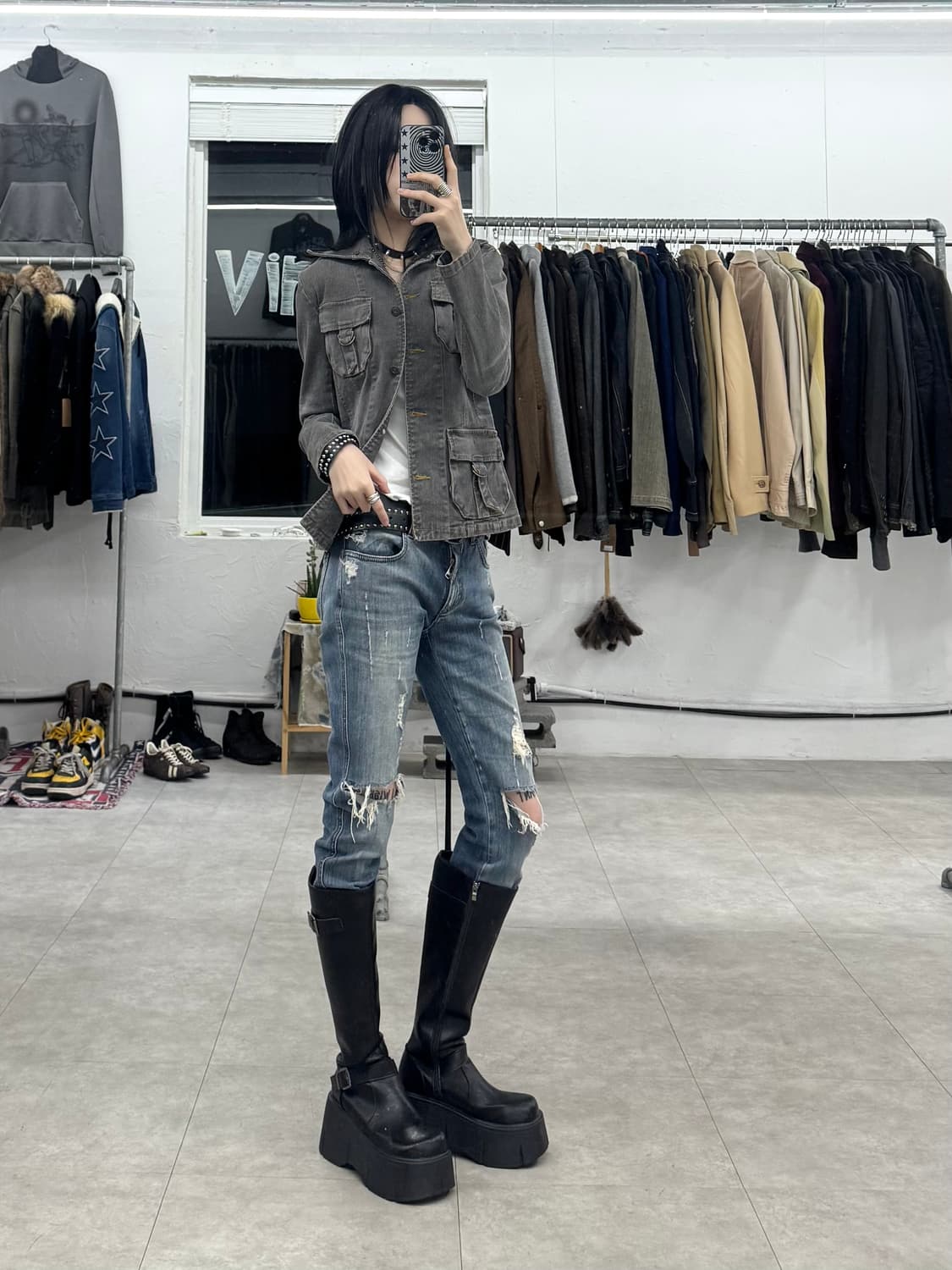 JPN 멀티 포켓 데님 자켓 상품이미지7