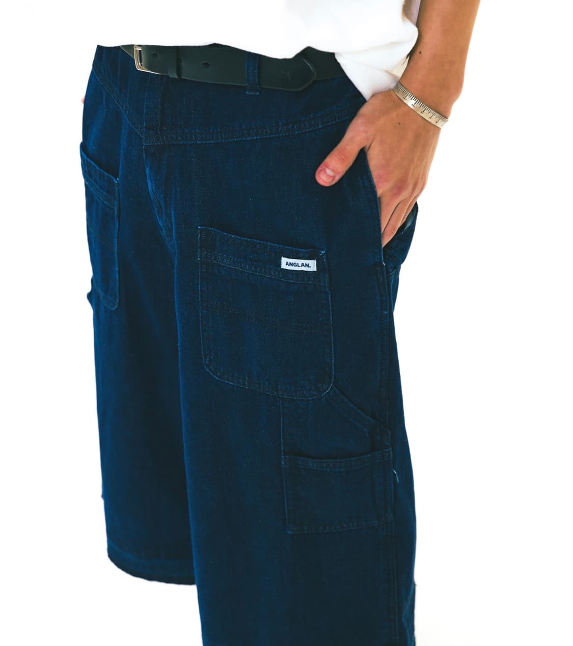 앵글런 벌룬 버뮤다 데님쇼츠 상품이미지3