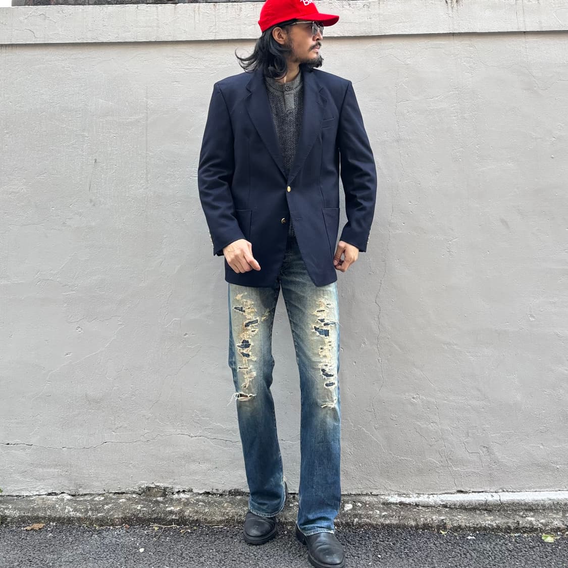 일본 타케오 키쿠치 리페어 데님 팬츠 상품이미지3