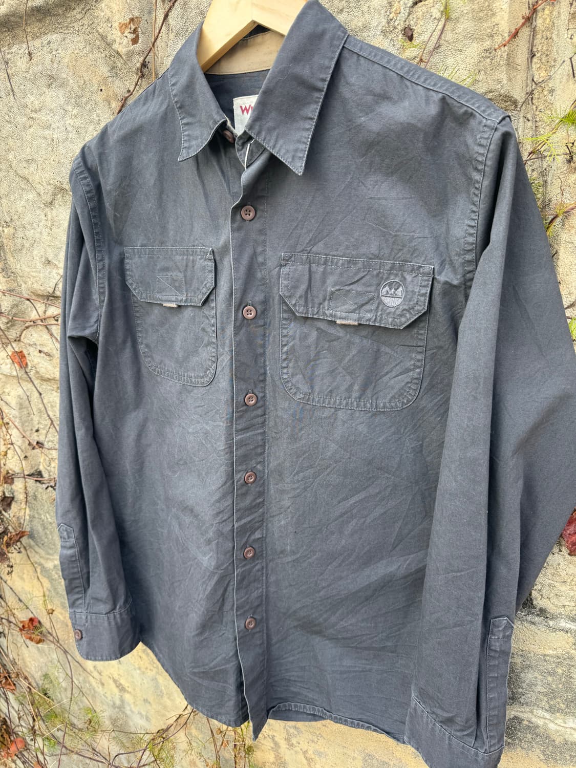 랭글러 빈티지 투포켓 프리미엄 워크 셔츠 그레이 s 상품이미지2