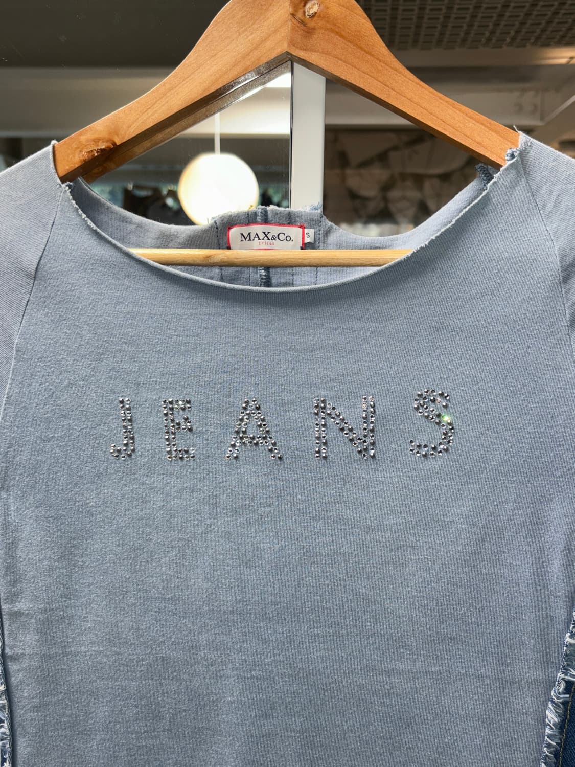 Max&co 데님 레이어드 탑 상품이미지3