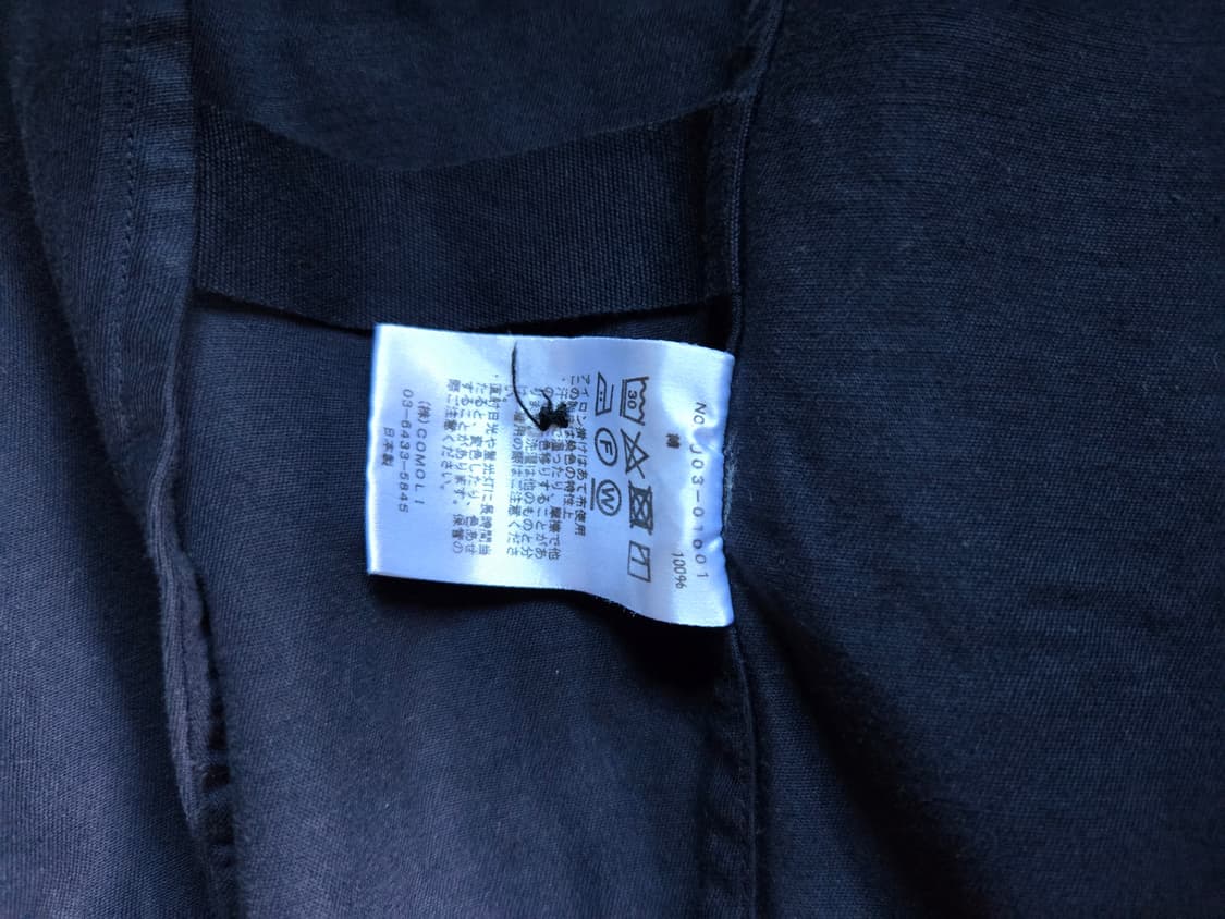 comoli garment dyed jkt 코모리 가먼트 다이드재킷 블루 상품이미지2