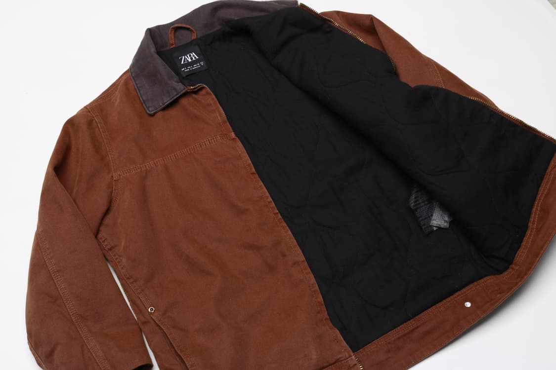 [여성 S~M] 자라 캔버스 워크자켓 (팔기장 수선) 상품이미지4