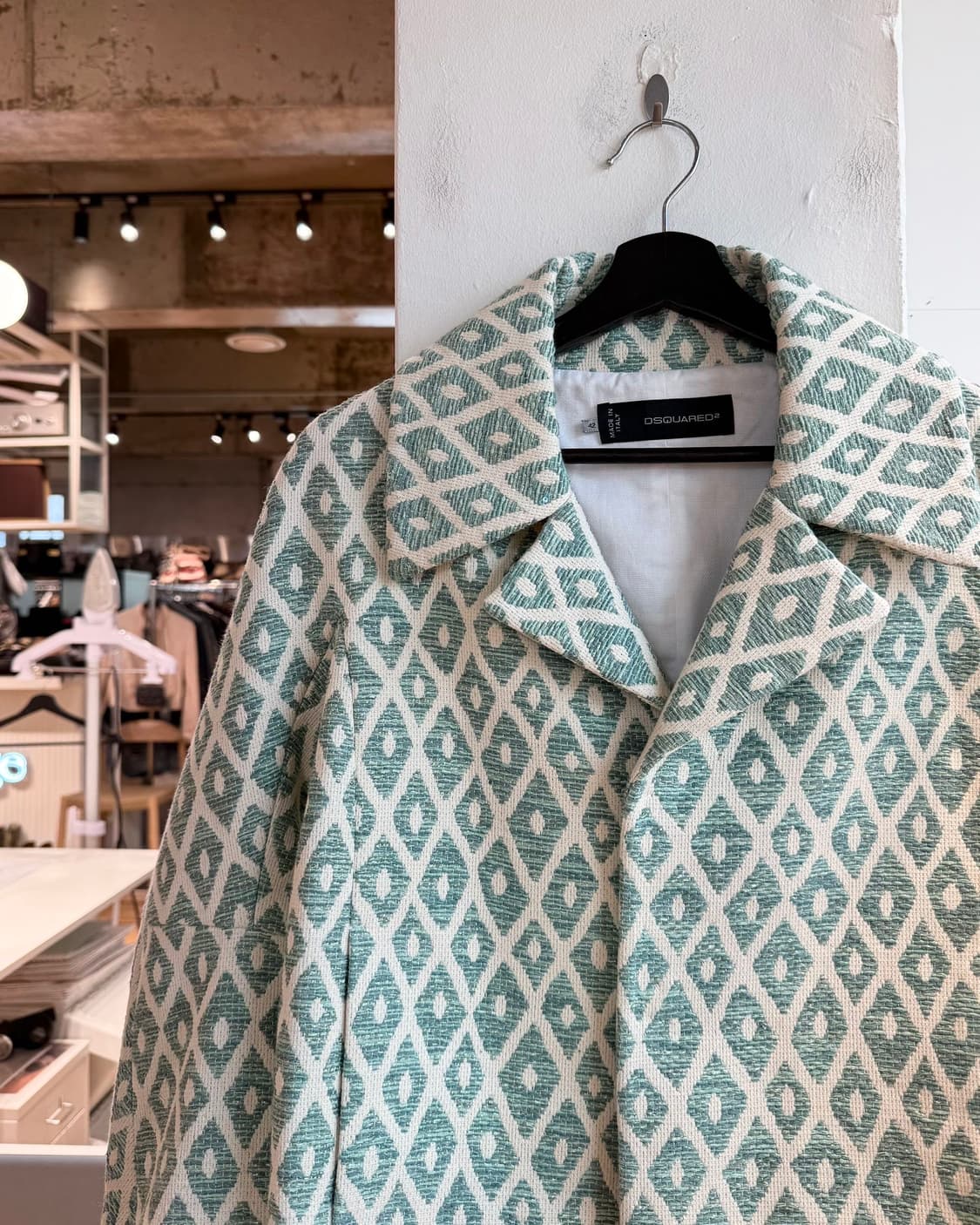 디스퀘어드2 그린 패턴 크롭 자켓  상품이미지4