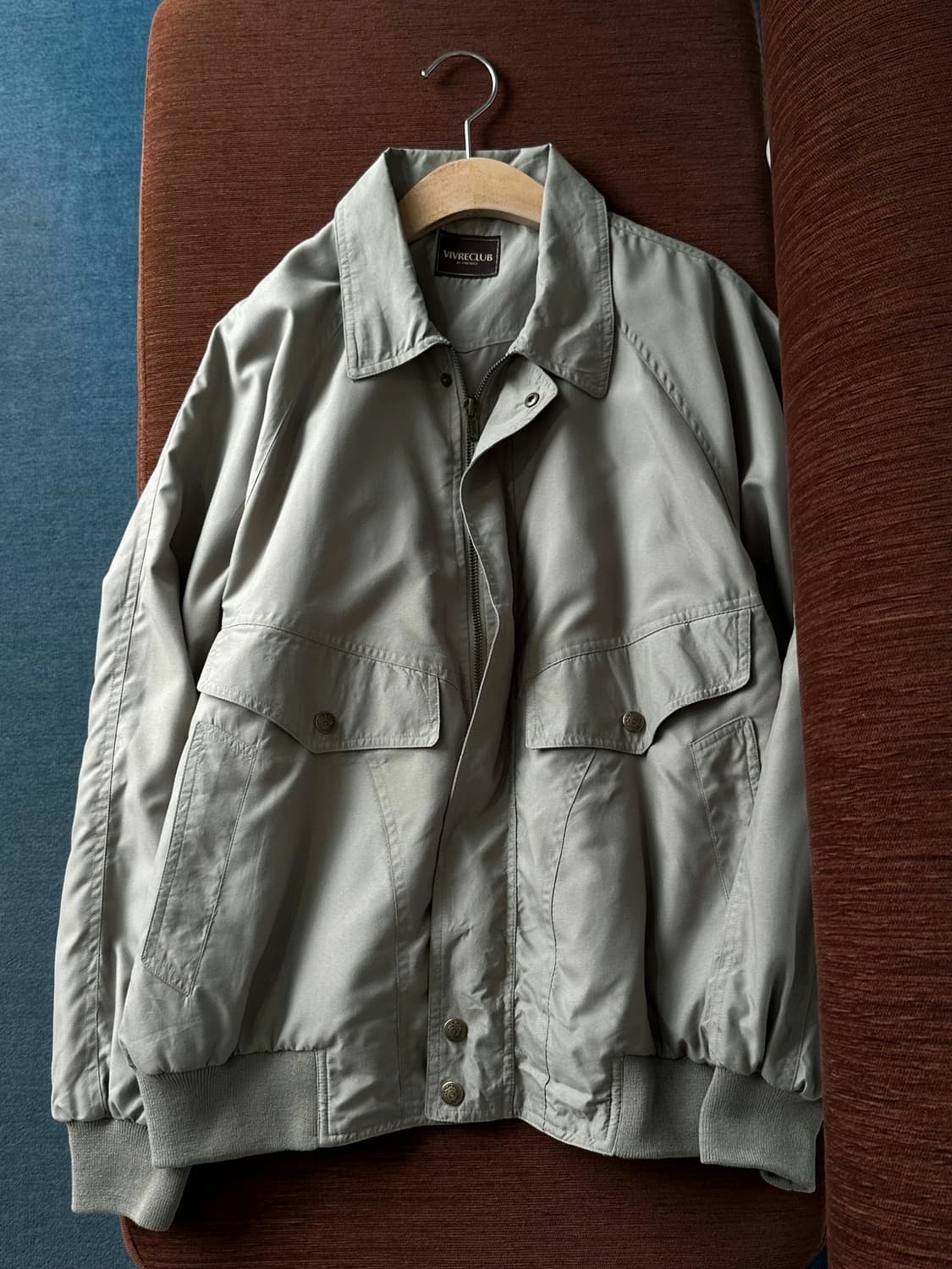 High count poly design blouson 상품이미지1