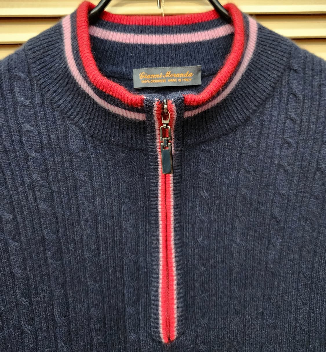 이태리 캐시미어100 여성니트짚업 상품이미지2