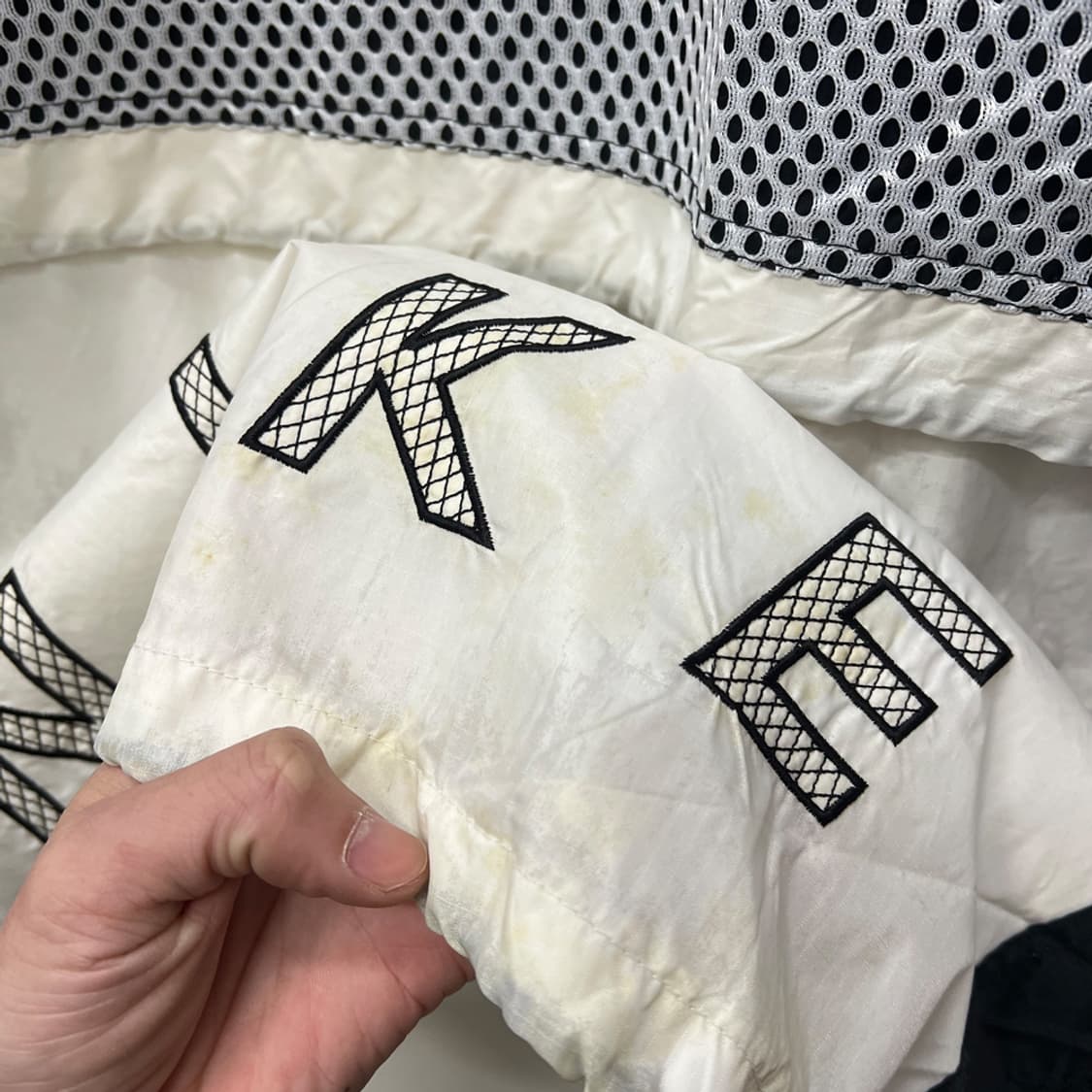 USA 나이키 올드스쿨 빅스우시 바람막이 자켓 XL 상품이미지7