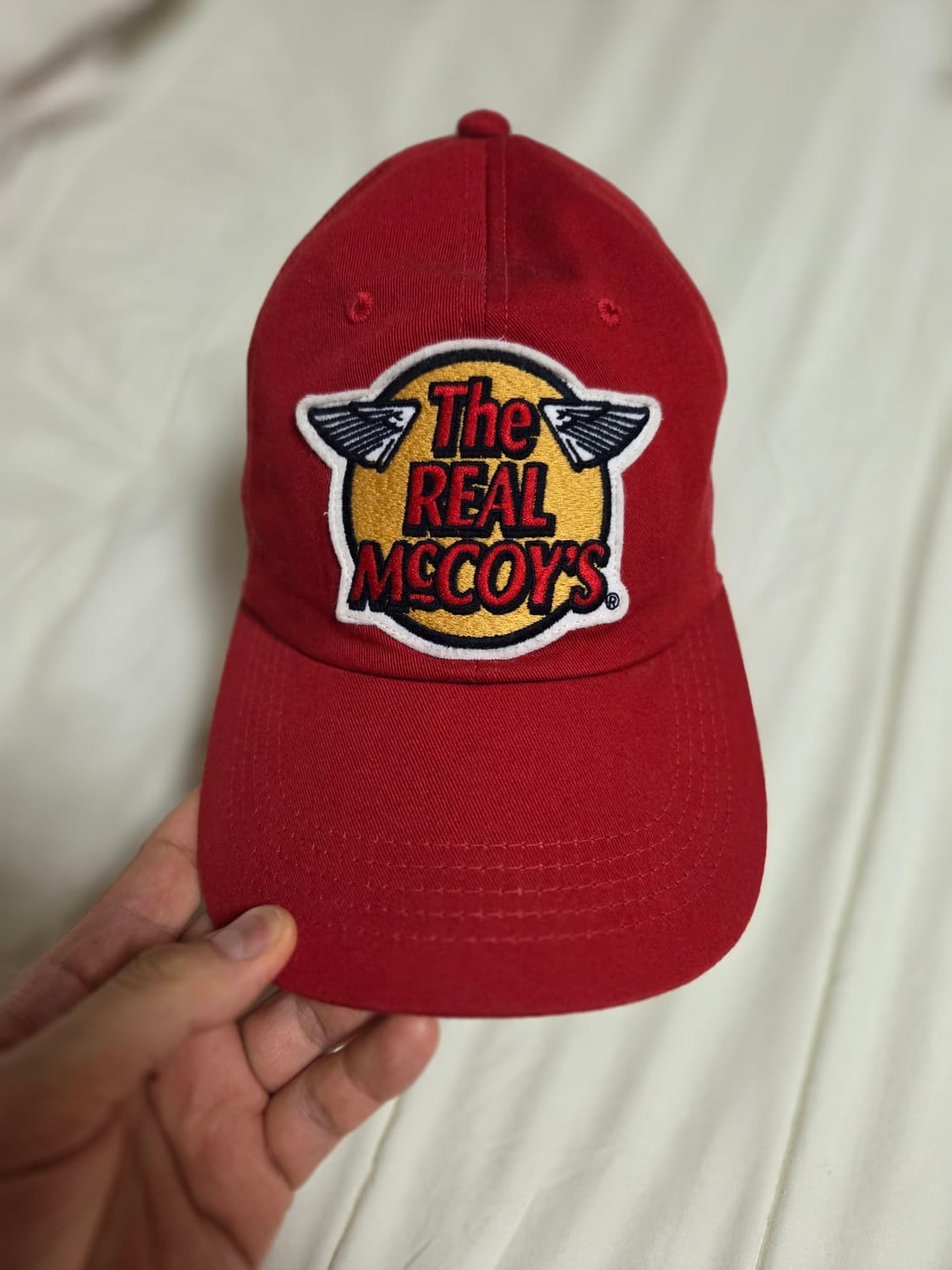 리얼맥코이 레드 볼캡 팝니다 상품이미지1