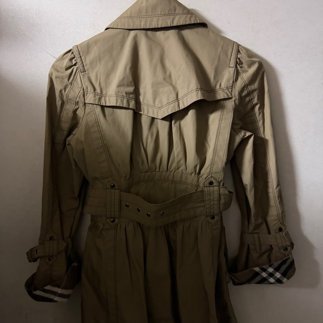 버버리  블루라벨 노바체크 클레식 더블코트 38 (55정도) 상품이미지4