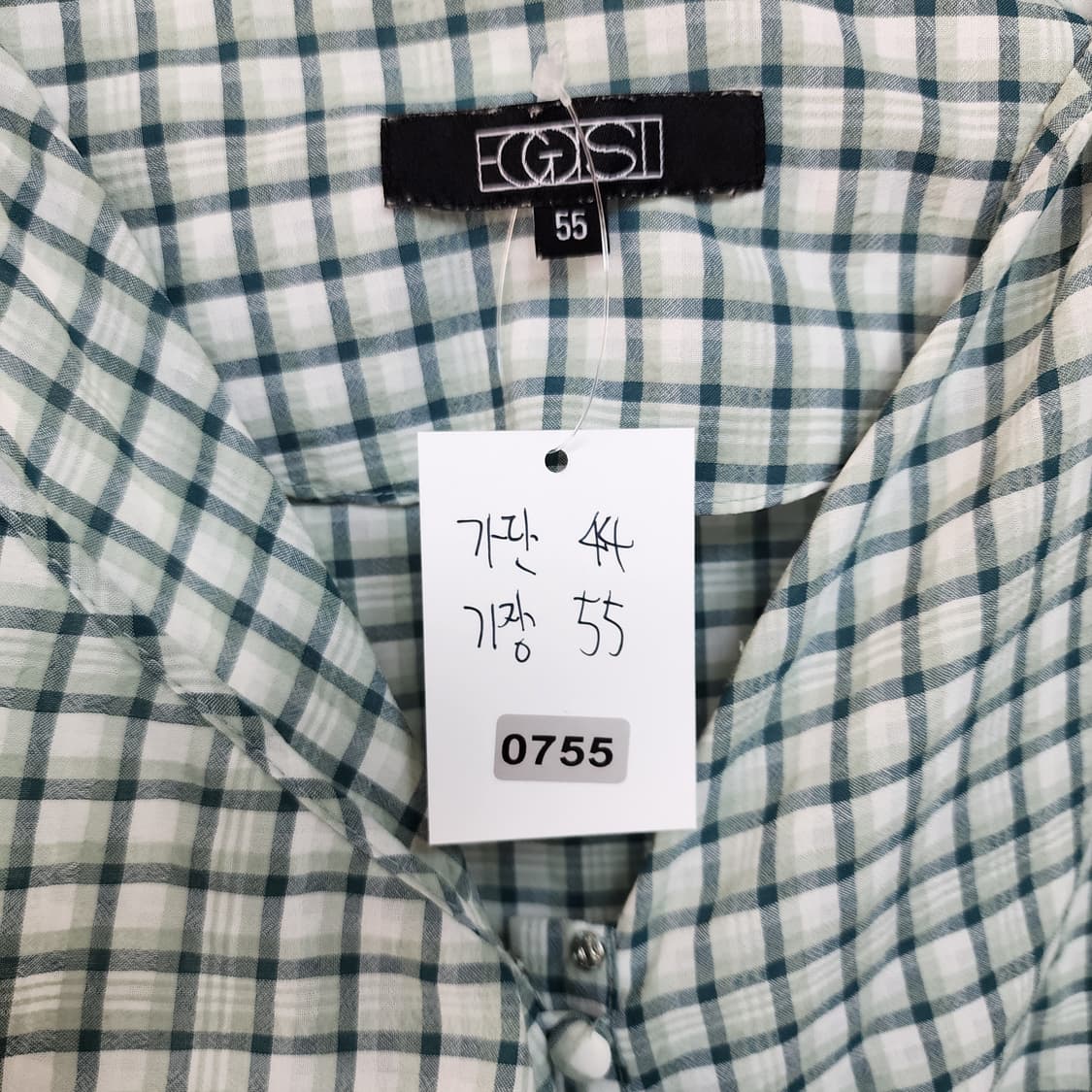 에고이스트 체크 셔링 블라우스 상품이미지6