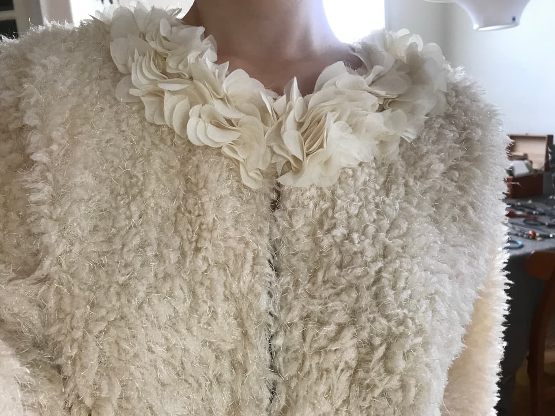  vintage flower fur cardigan 상품이미지5