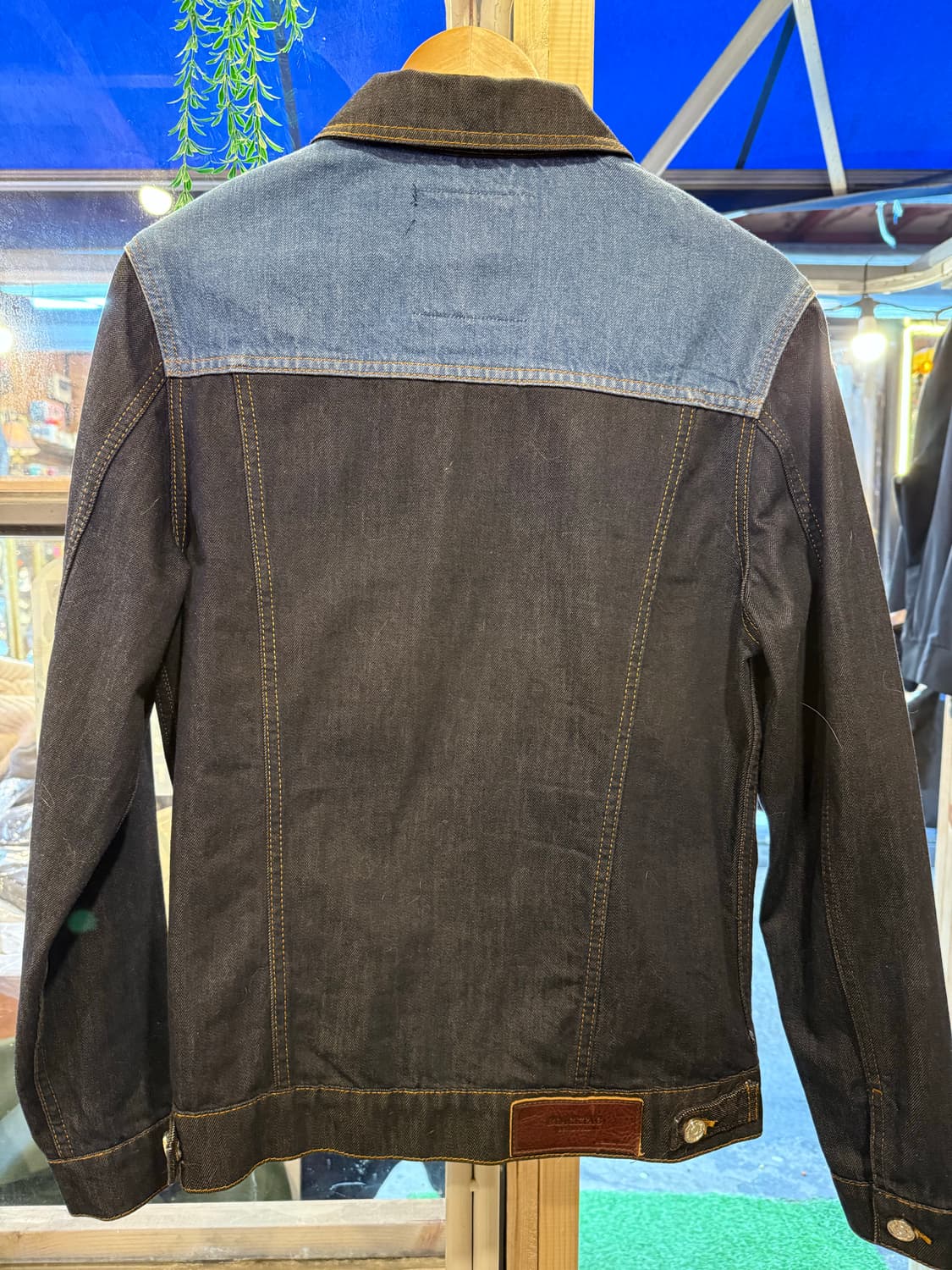 자라맨 배색 청자켓 상품이미지4