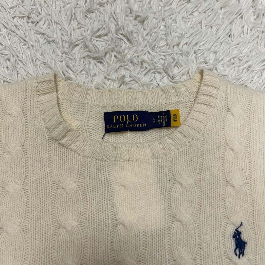 Polo Ralph Lauren Ivory Cable Knit 상품이미지6