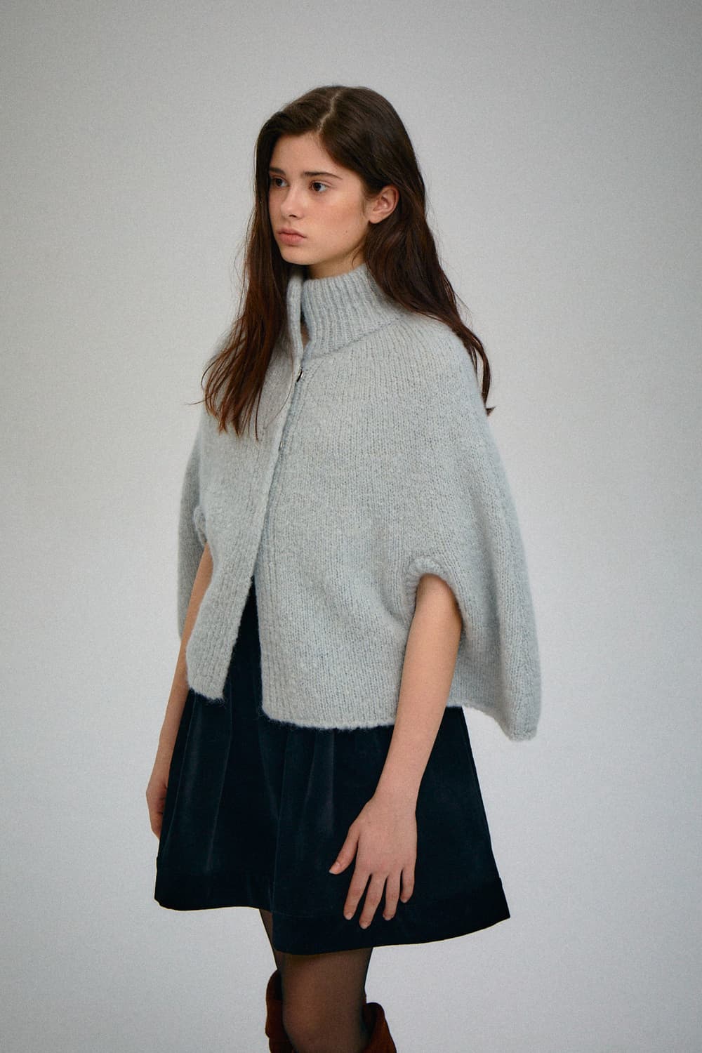 파르벵 산타 울 케이프 아이스 블루 상품이미지2