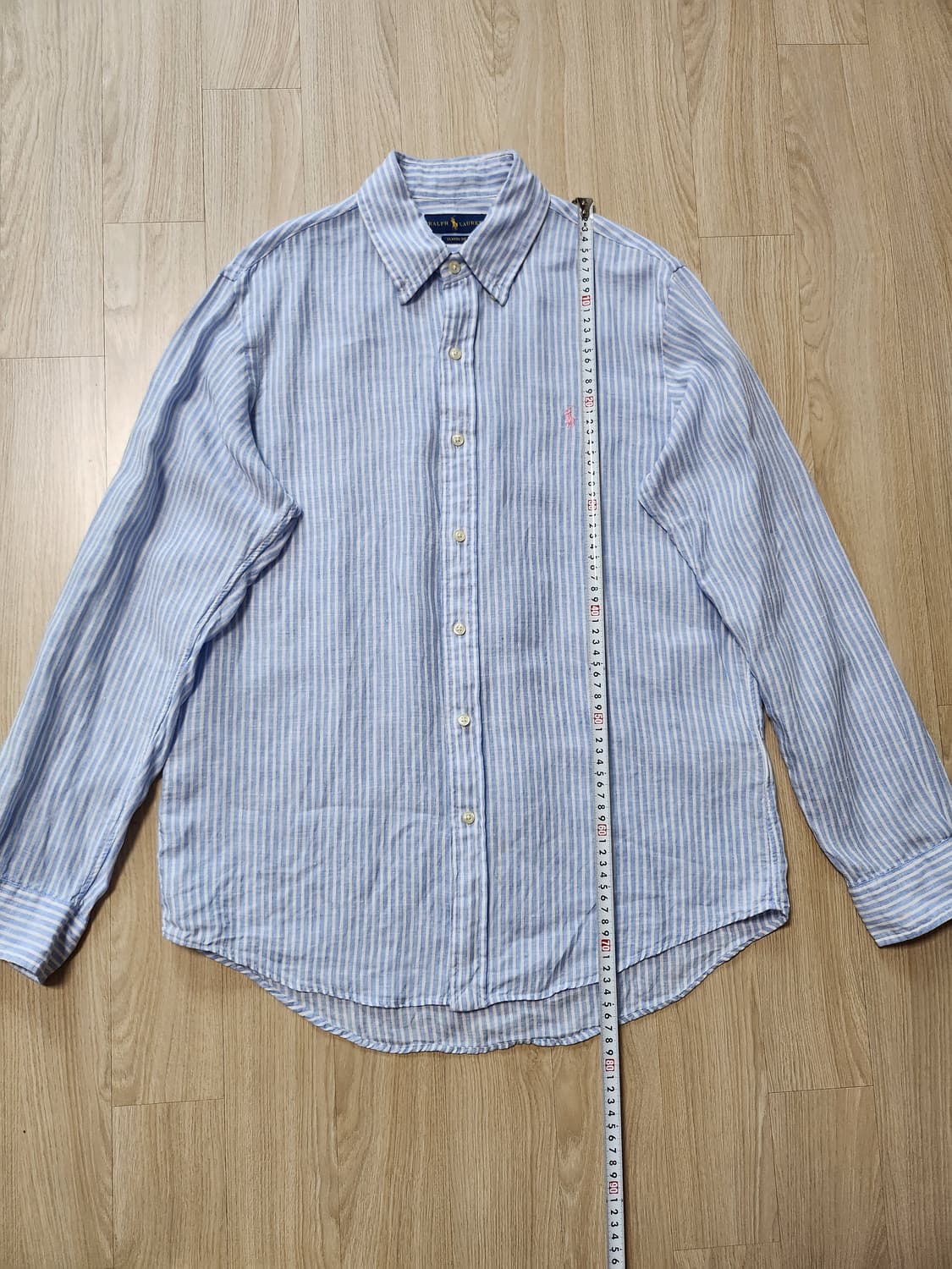 플리츠플리즈 린넨긴팔셔츠 (M 상품이미지5