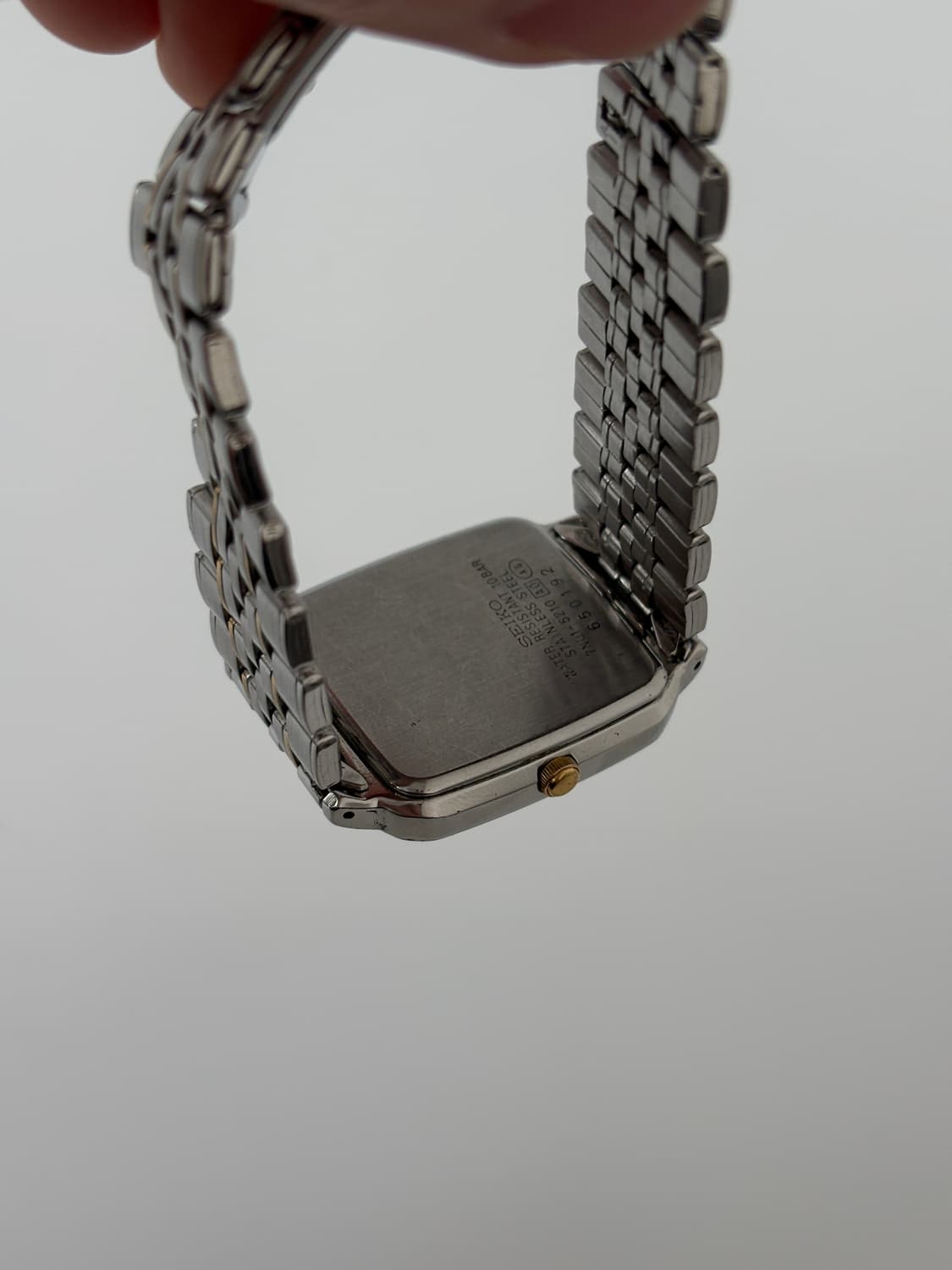 SEIKO 빈티지 시계 1990년대 Spirit 콤비 스퀘어 탱크 쿼츠 상품이미지8