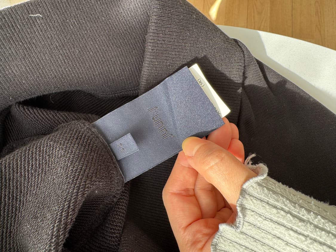 준지 아카이브 프린팅 코튼 후드티 블랙 상품이미지5