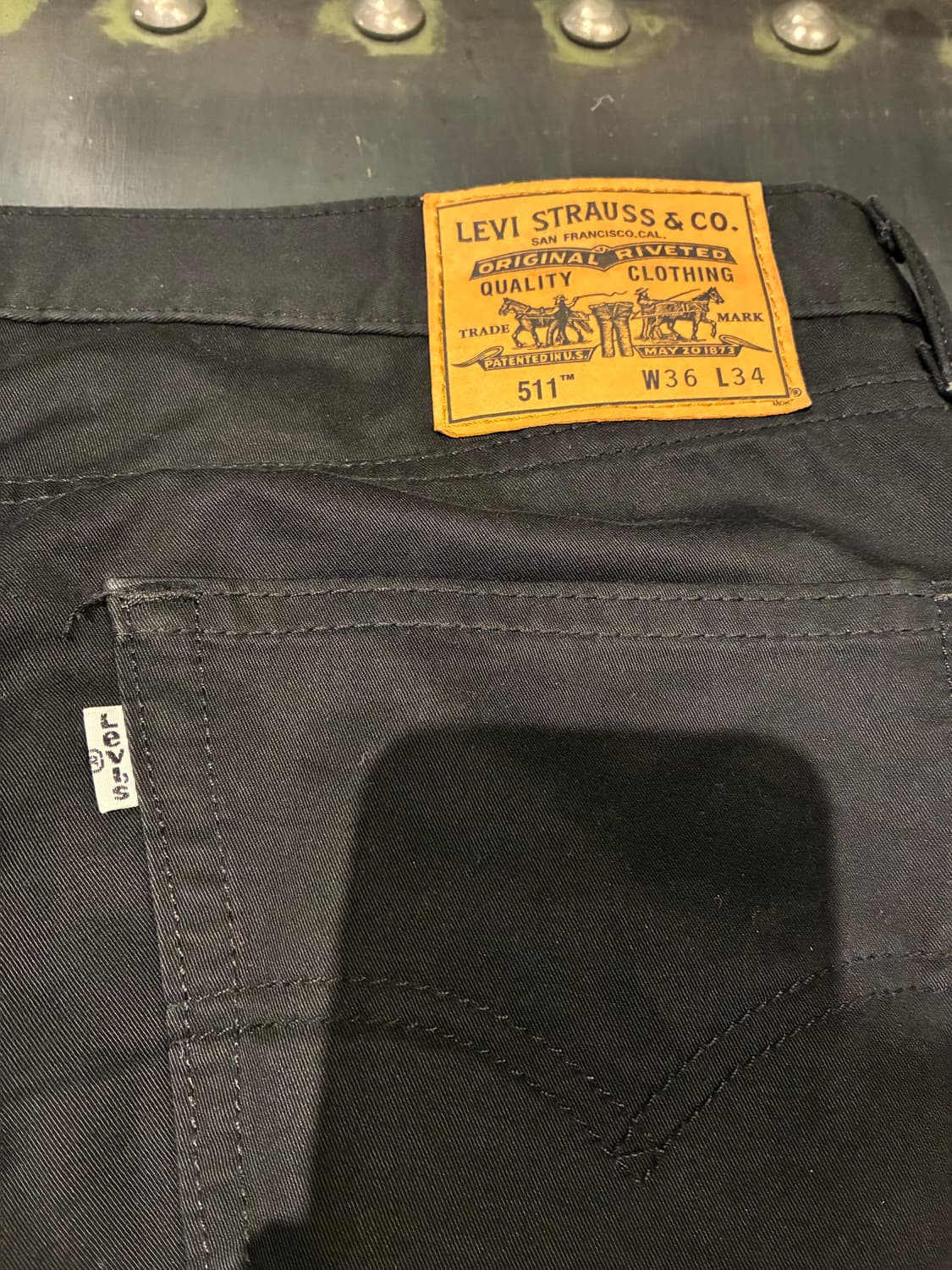 36) 리바이스 511 화이트탭 블랙 상품이미지6