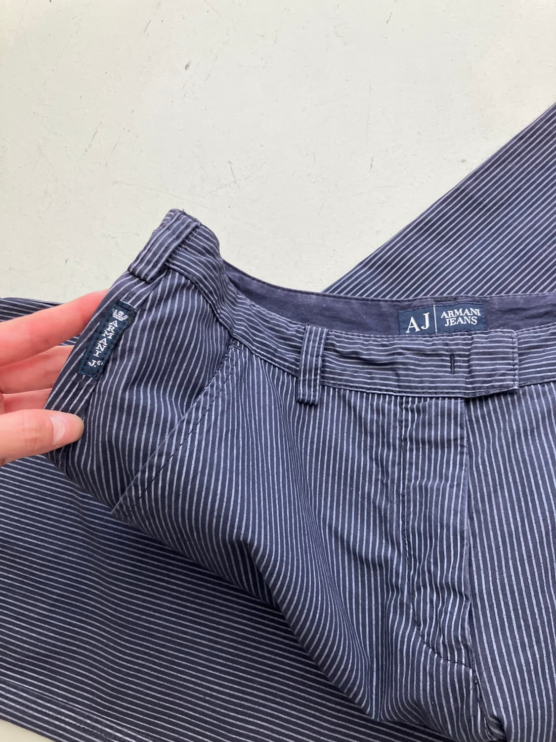 Armani Jeans 스트라이프 크롭 슬랙스 28 상품이미지4