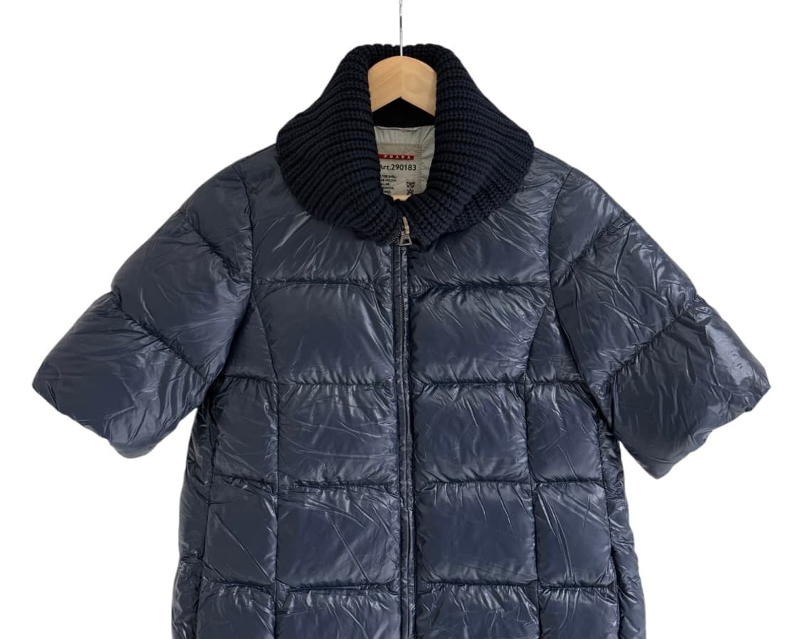 프라다 울 카라 숏 슬리브 다운자켓 상품이미지3