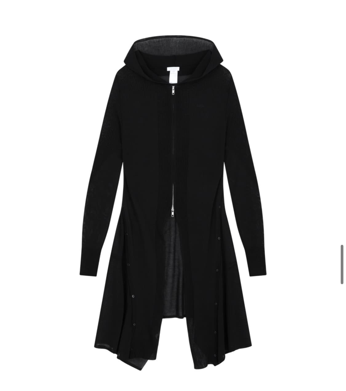 Ojos Detach Knit Hoodie Blk 상품이미지3