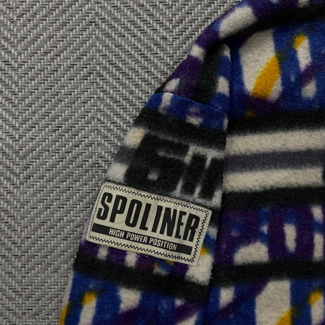 spoliner 레터링 패턴 플리스 자켓 v1435 상품이미지5