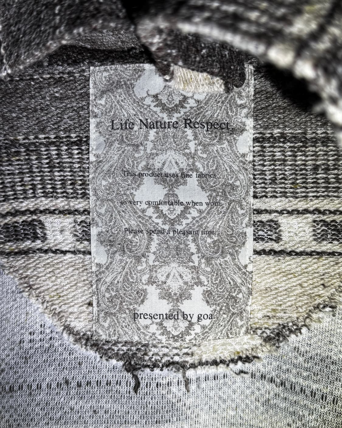 GOA – Hooded Ethnic Pattern Draped Cardi 상품이미지10