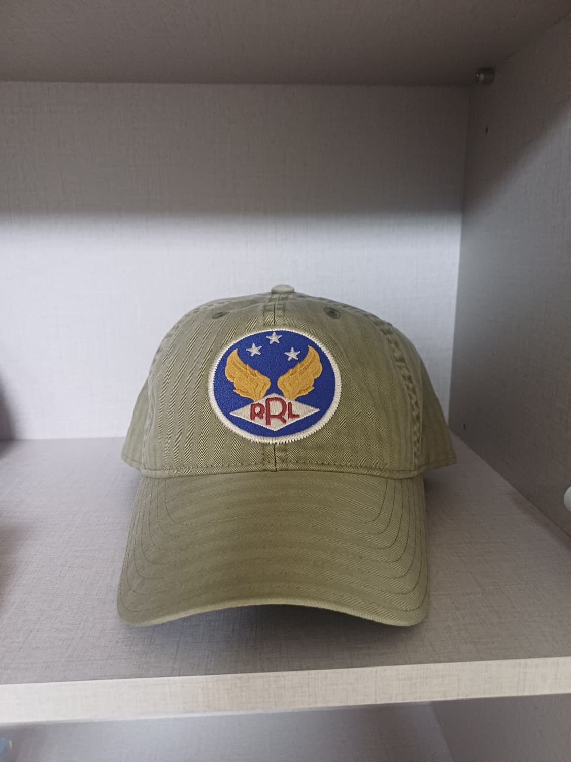 더블알엘 윙로고 볼캡 올리브 상품이미지2