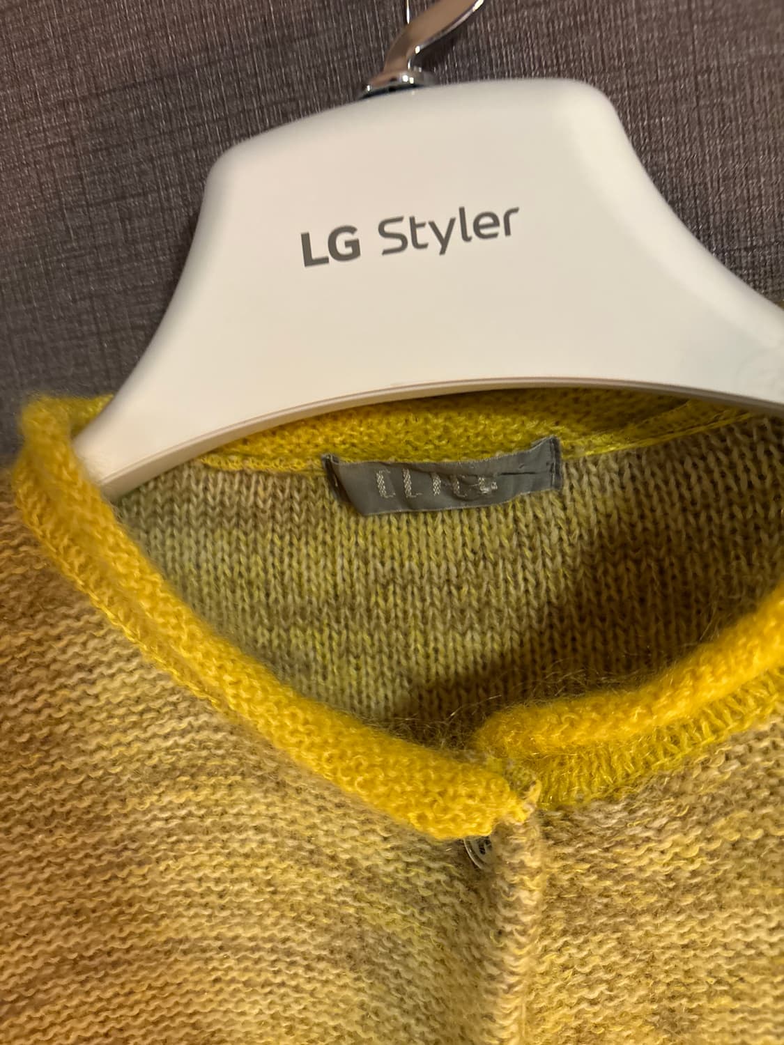 노란색 그라데이션 가디건 Japan 상품이미지2