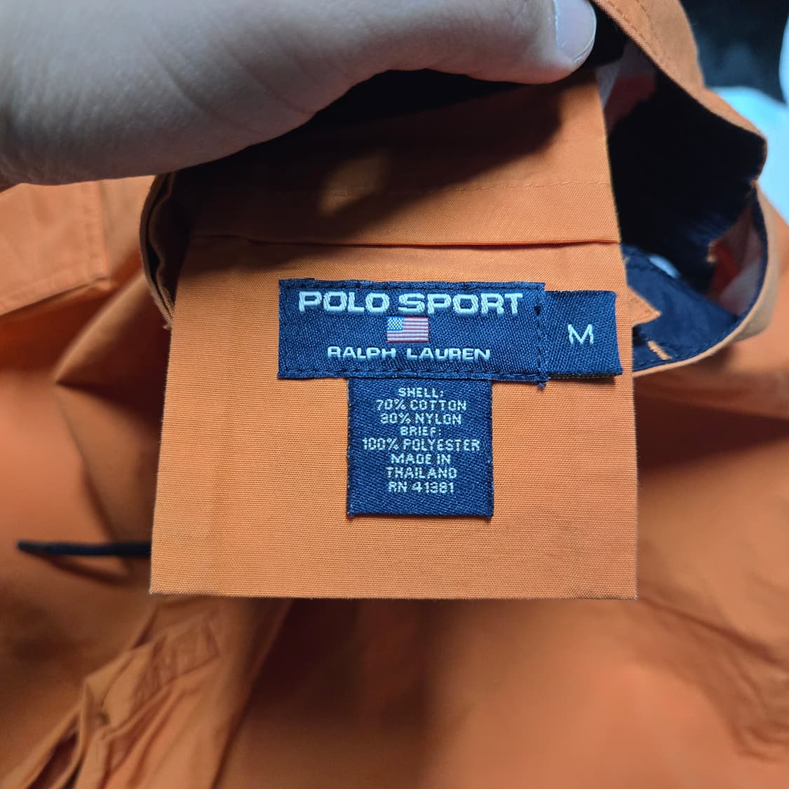 M 폴로스포츠 90s 미니 스펠아웃 스윔팬츠 오렌지 수영복 상품이미지4