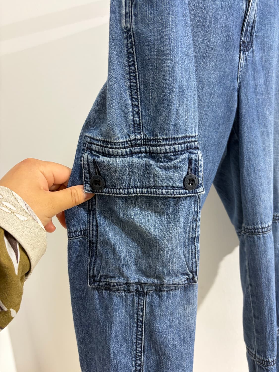 90s 폴로 LAUREN JEANS COMPANY 데님 탄창 카고 팬츠 상품이미지5