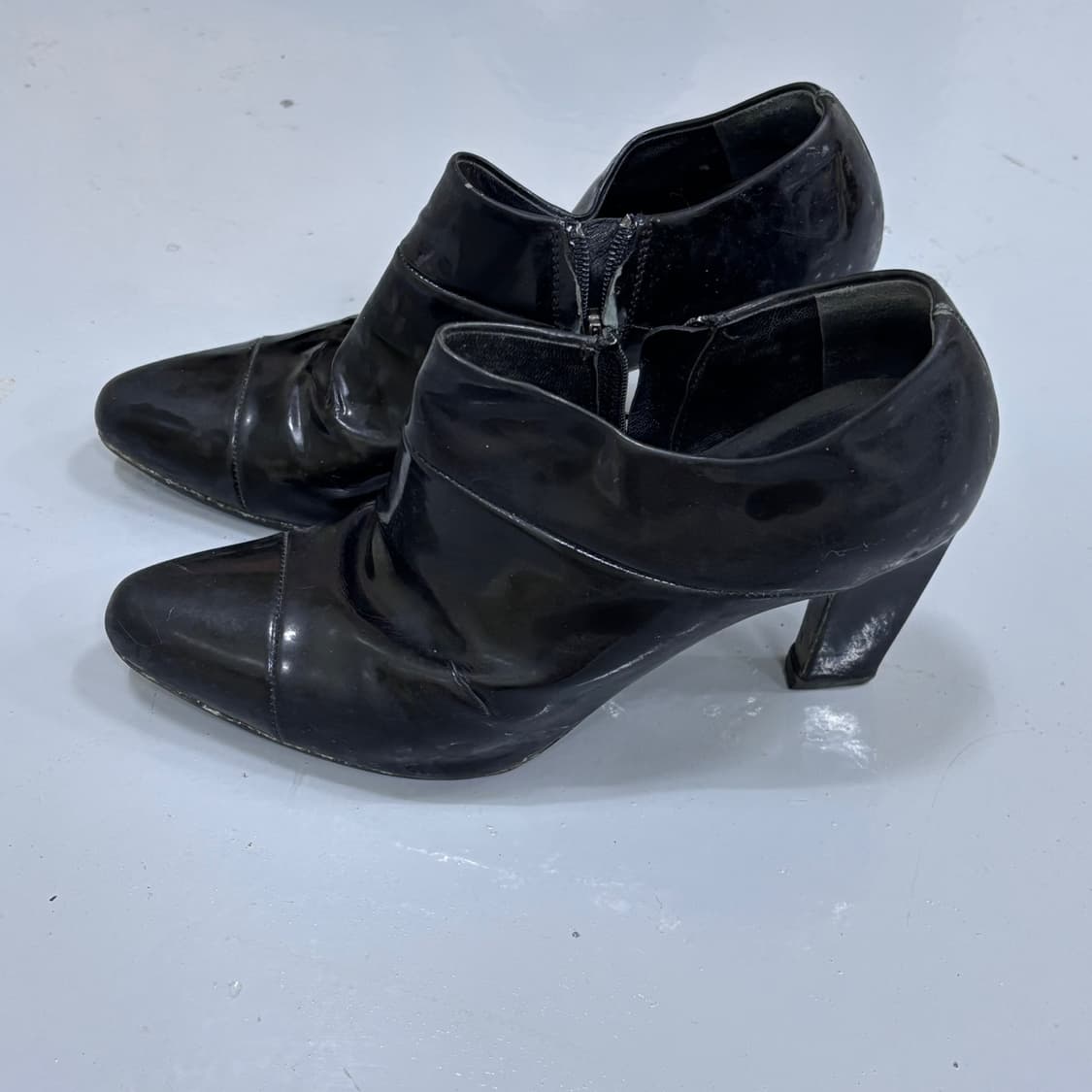 36 빈티지 에나멜 앵클 부츠 0316E 상품이미지4