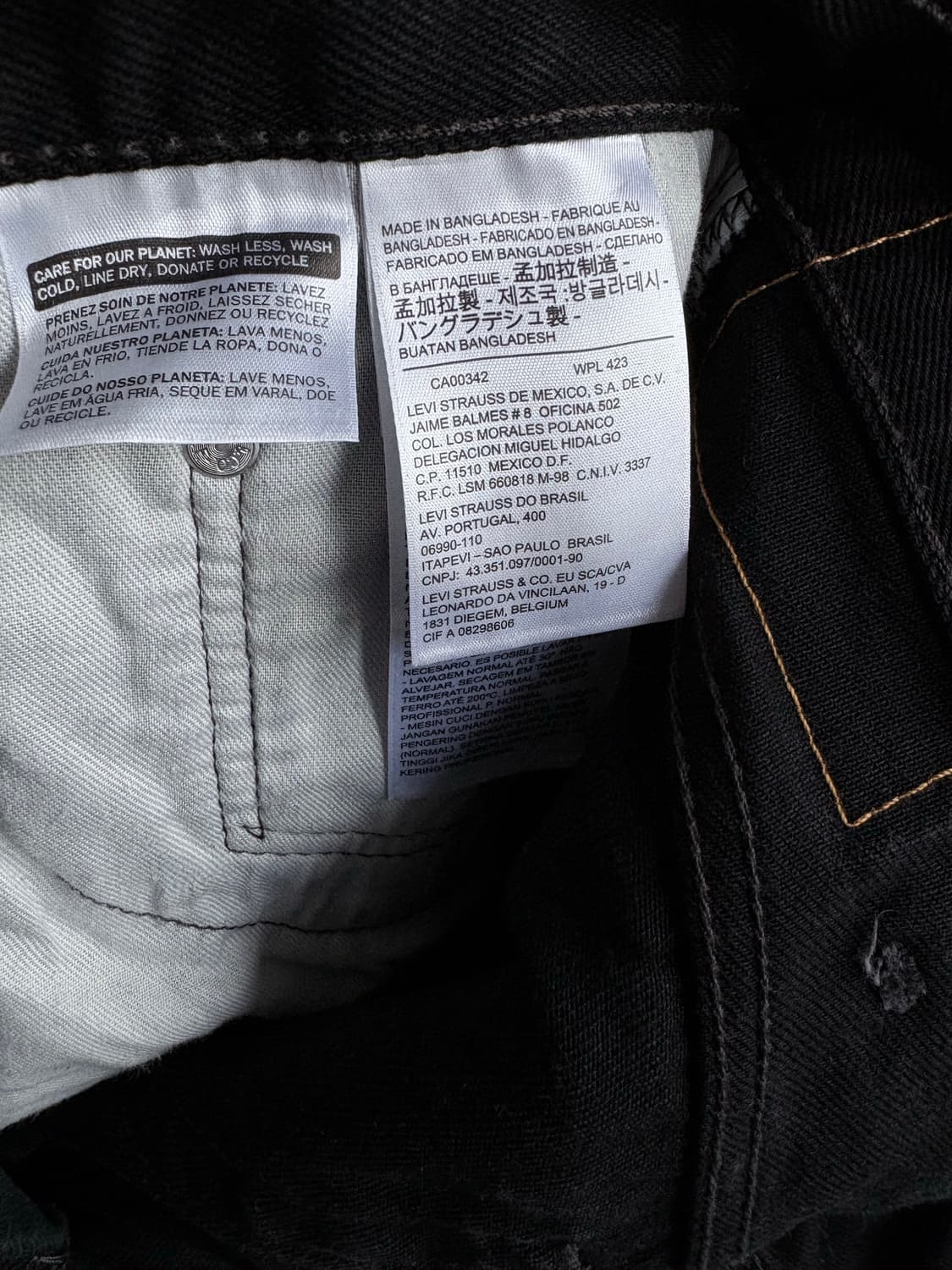 (34x32) 리바이스 517 블랙진 상품이미지5