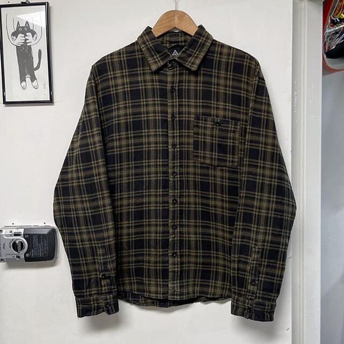 나이키 ACG 타탄 체크 플란넬 셔츠 (L)   상품이미지1