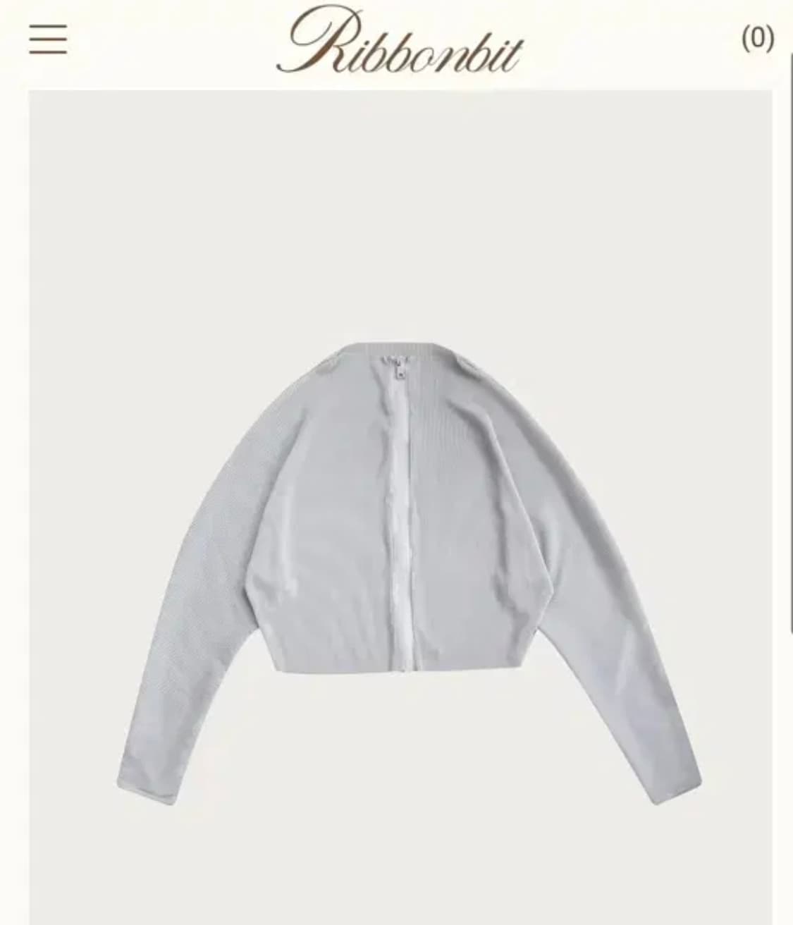 리본빛 ribbonbit 게티 집업 가디건 상품이미지1