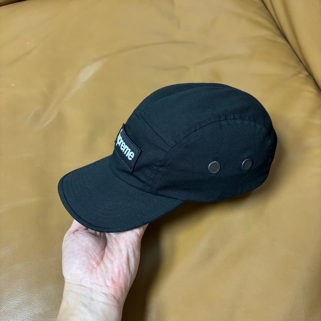 Supreme 슈프림 22ss 밀리터리 워시드 블랙 캠프캡 모자 상품이미지4